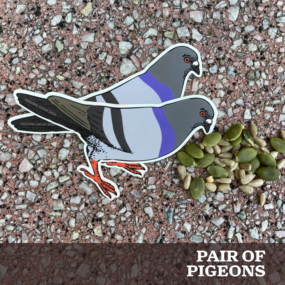 Holiday 2023: UDCNY Pigeon Sticker Pair
